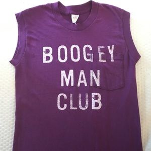 Purple, local boogeyman, muscle tshirt medium